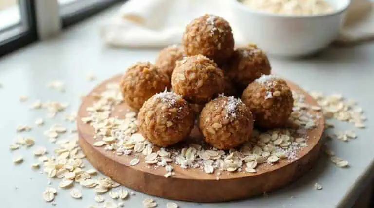 Kuleczki owsiane z kokosem (no-bake, bez cukru)