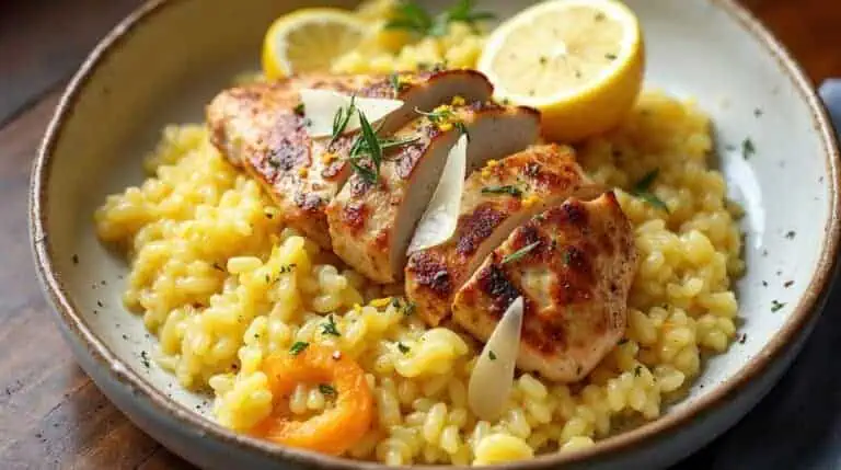 Risotto z cytrusowym kurczakiem (lżejsza wersja włoskiego klasyka)